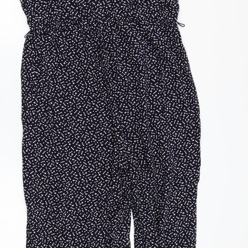 F&F Womens Blue Floral  Jumpsuit One-Piece Size 14