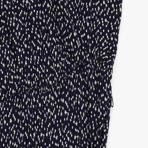 F&F Womens Blue Floral  Jumpsuit One-Piece Size 14