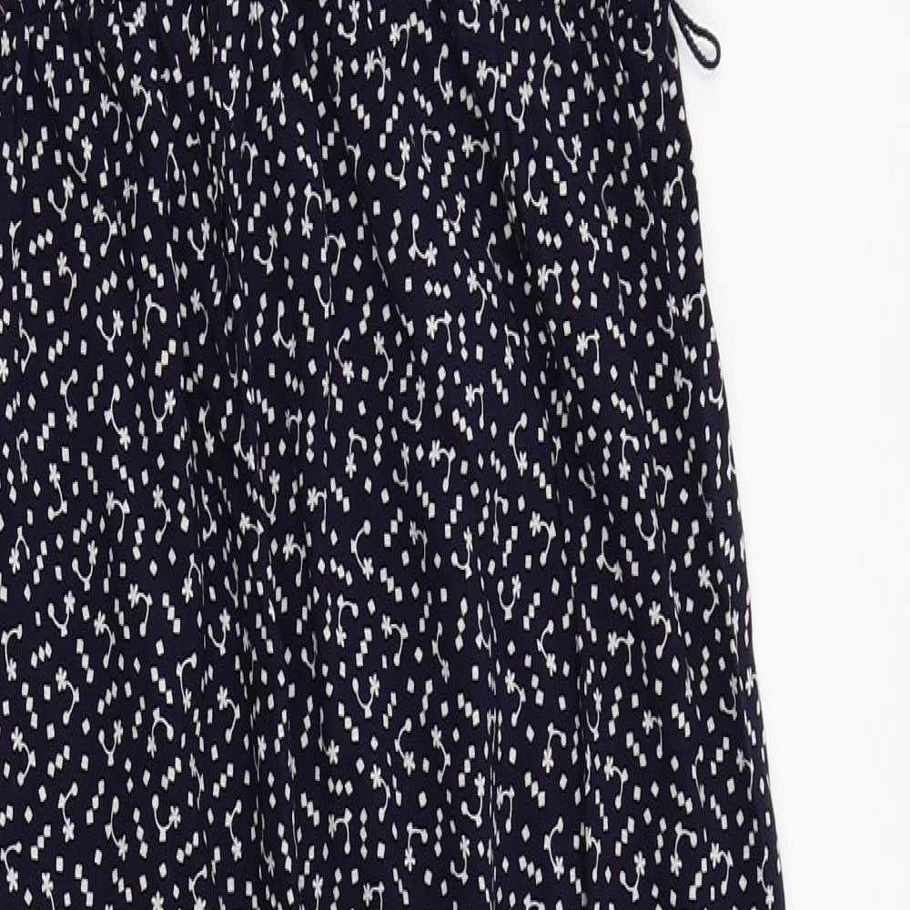 F&F Womens Blue Floral  Jumpsuit One-Piece Size 14