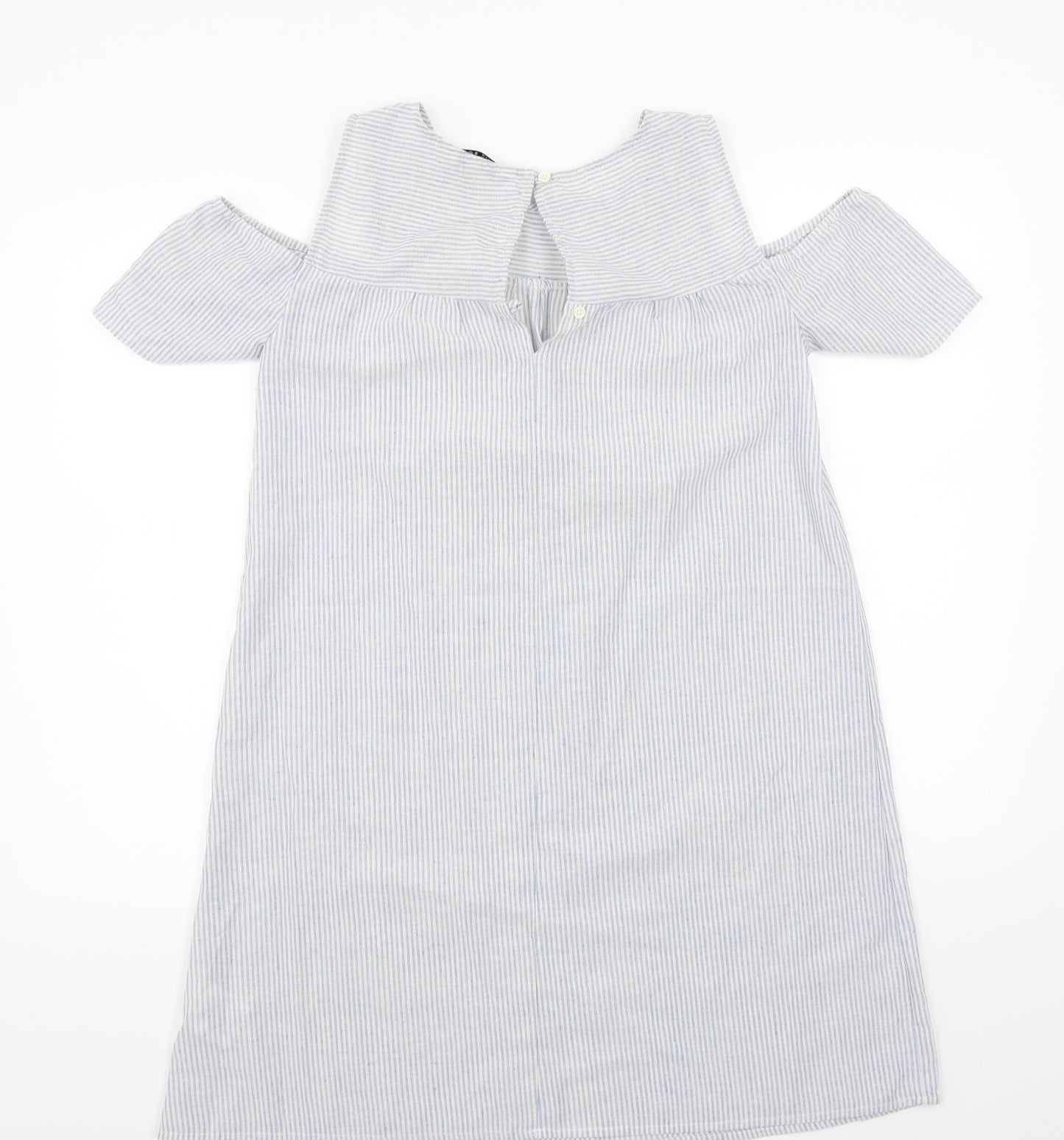 Bravesoul Womens Blue Striped  A-Line  Size S