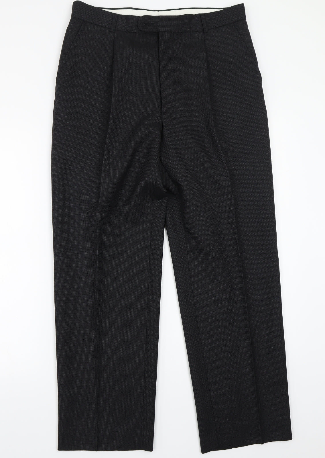Burton Mens Black   Trousers  Size 36 L30 in