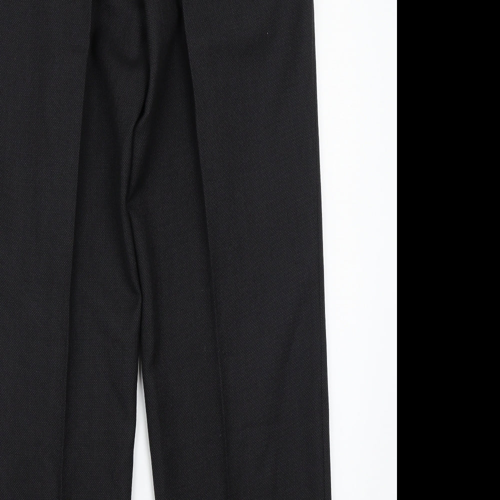 Burton Mens Black   Trousers  Size 36 L30 in