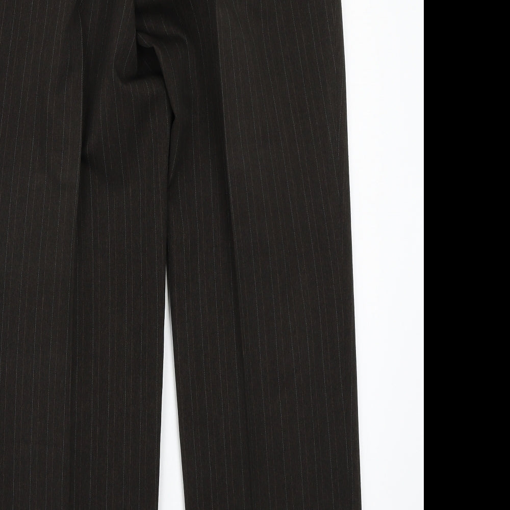 Taylor & Wright Mens Brown Striped  Trousers  Size 34 L29 in