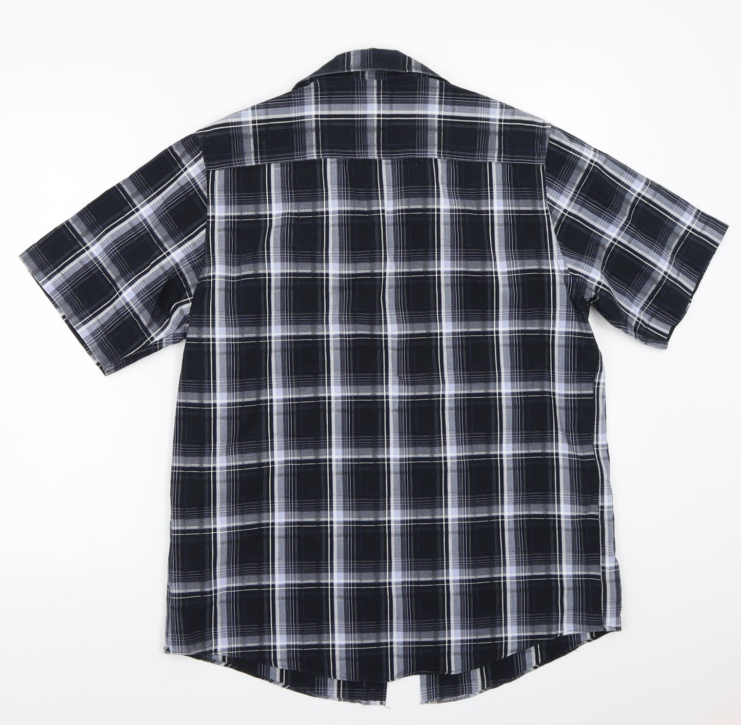F&RF Mens Blue Check   Button-Up Size S