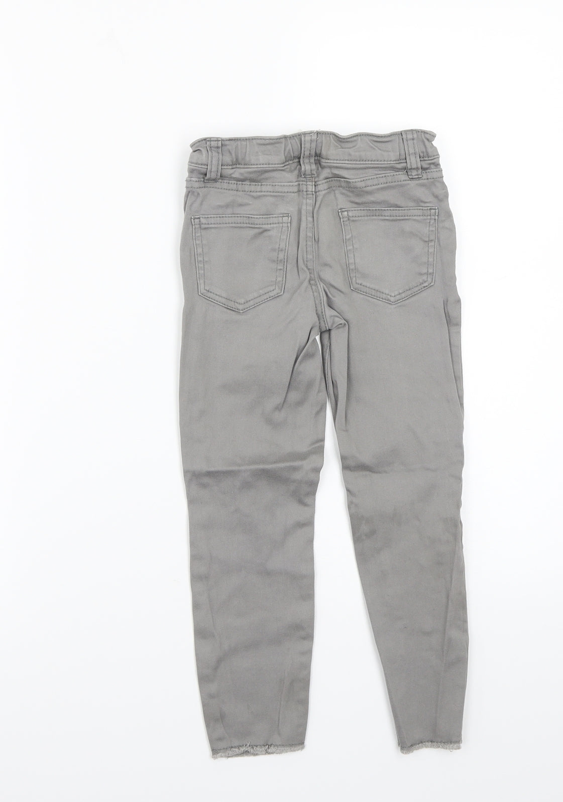 Denim & Co. Girls Grey   Straight Jeans Size 5-6 Years