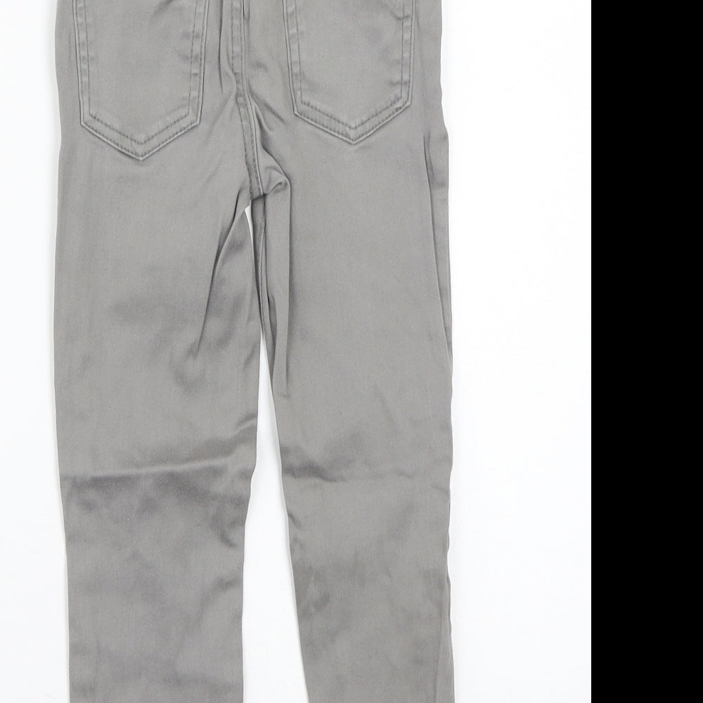 Denim & Co. Girls Grey   Straight Jeans Size 5-6 Years