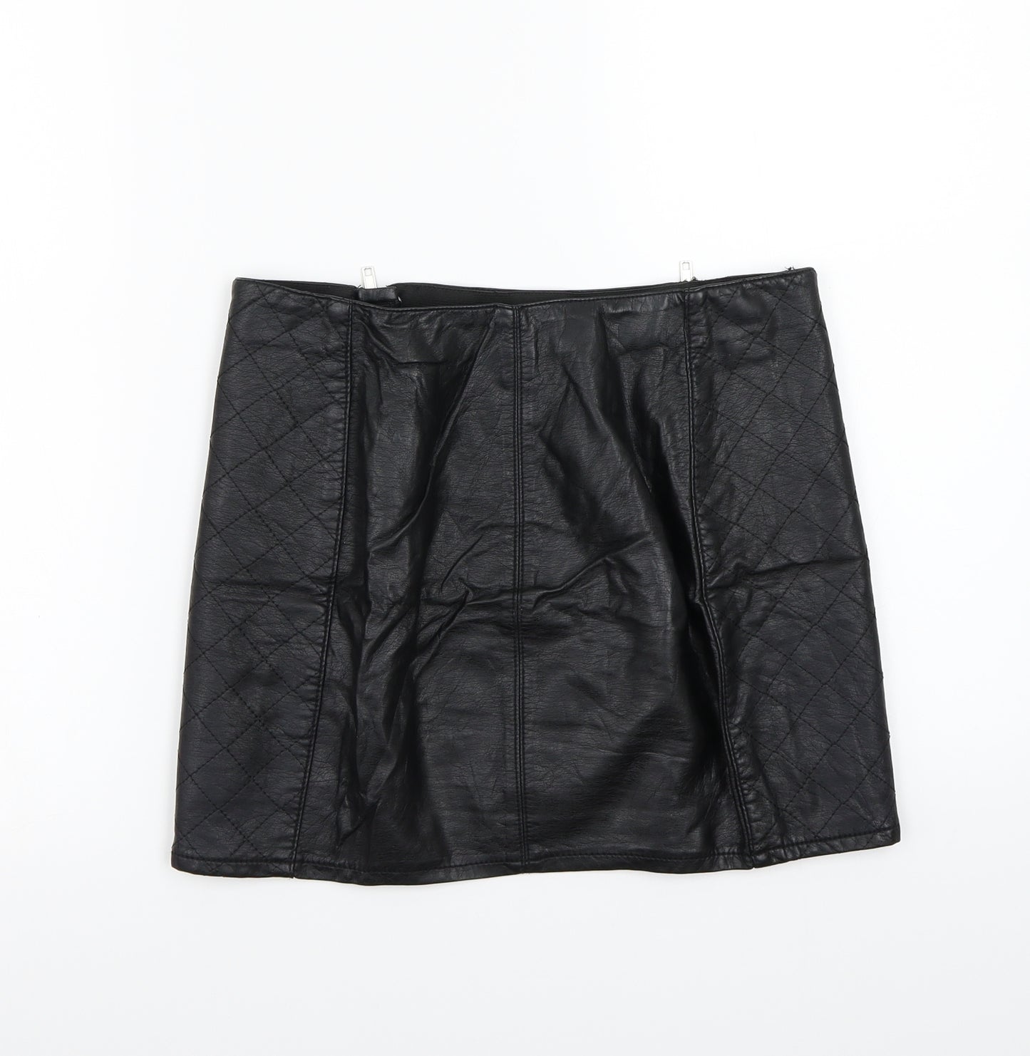 H&M Womens Black   A-Line Skirt Size 12