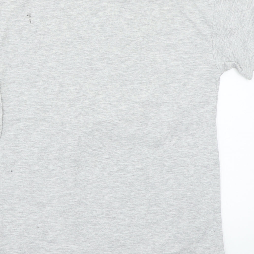 George Girls Grey   Basic T-Shirt Size 9-10 Years