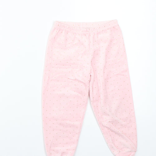Preworn Girls Pink   Top Pyjama Pants Size 4-5 Years