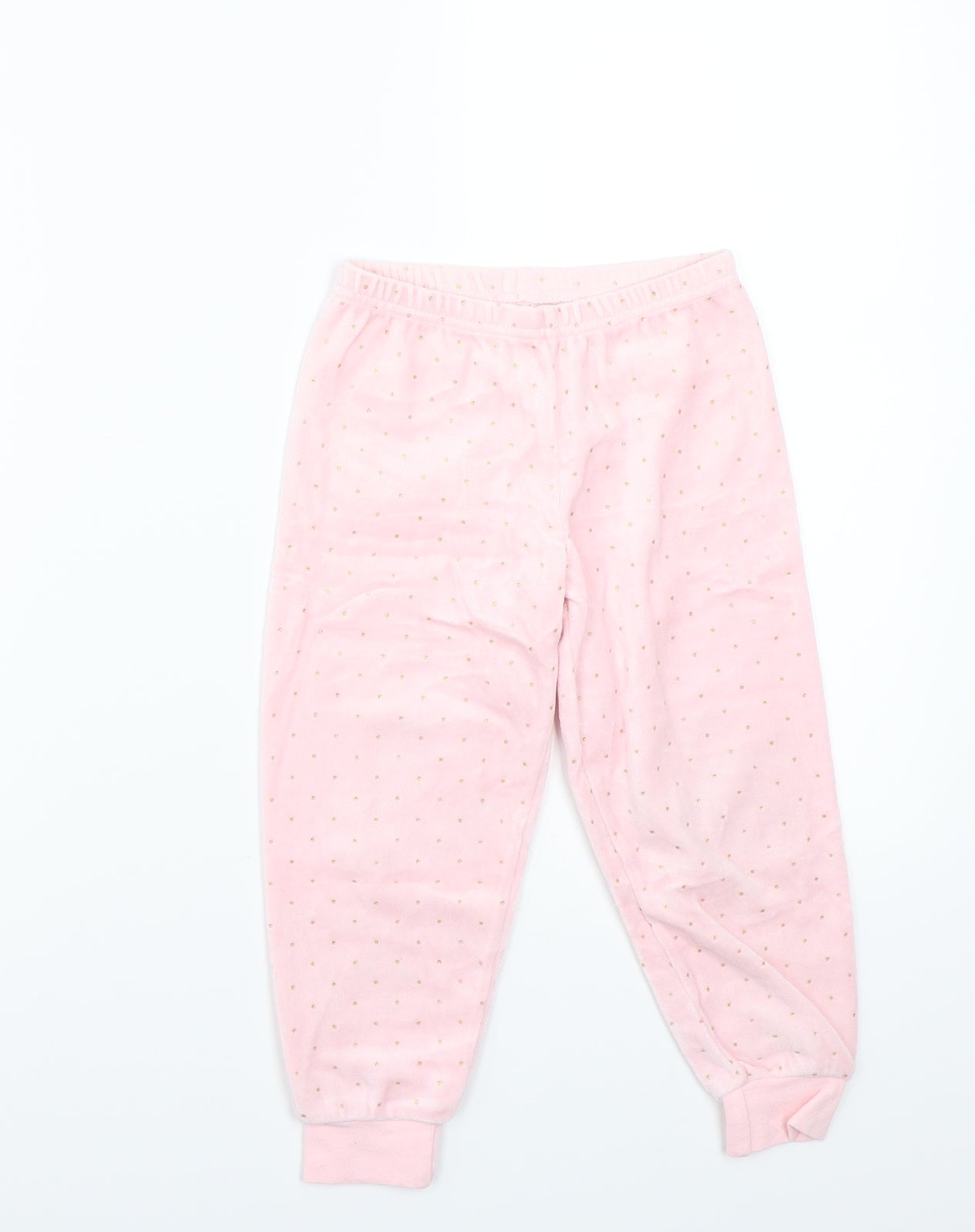 Preworn Girls Pink   Top Pyjama Pants Size 4-5 Years