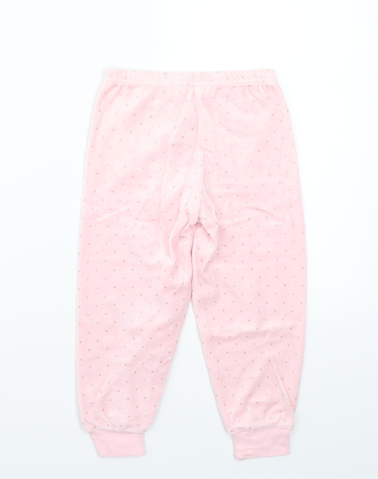 Preworn Girls Pink   Top Pyjama Pants Size 4-5 Years