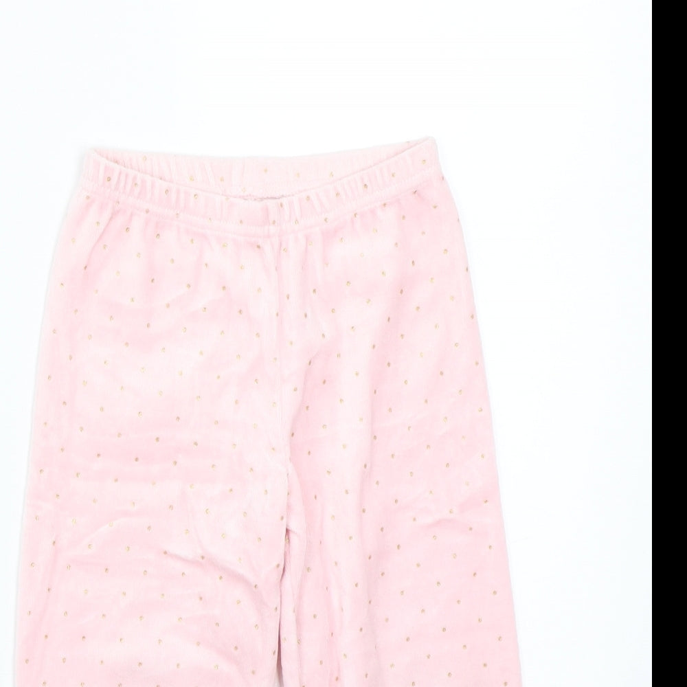 Preworn Girls Pink   Top Pyjama Pants Size 4-5 Years