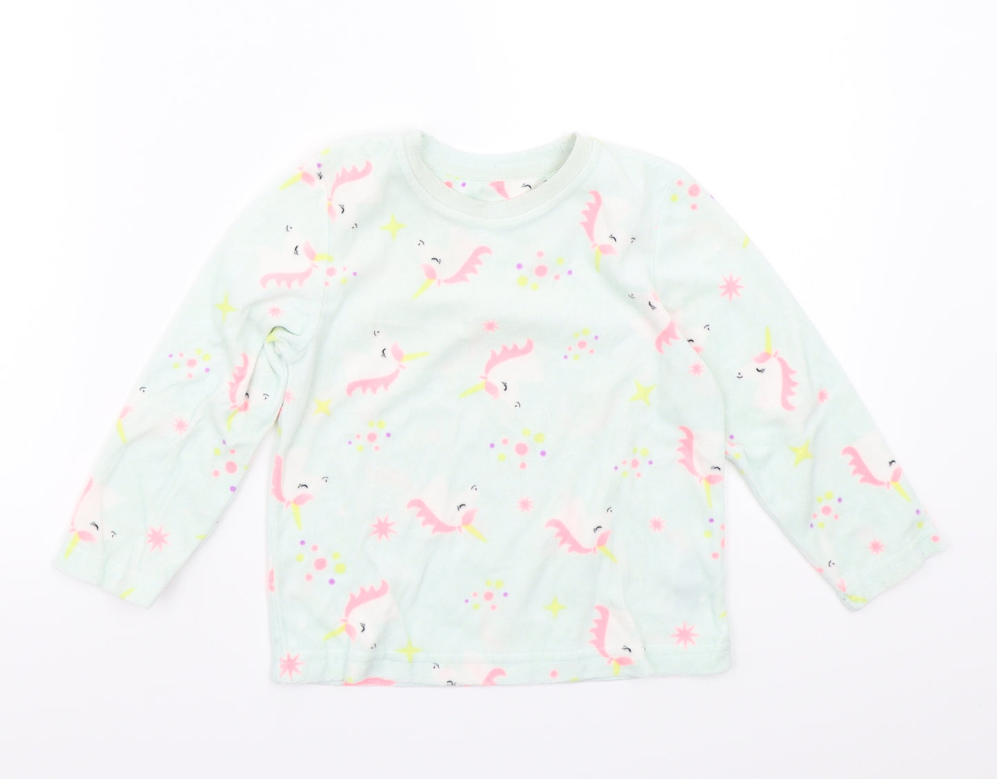 Primark Girls Green   Pullover Jumper Size 3-4 Years