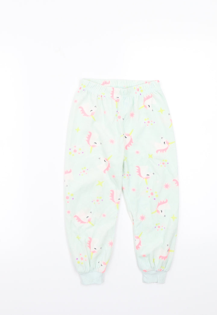 Primark Girls Green   Capri Pyjama Pants Size 3-4 Years