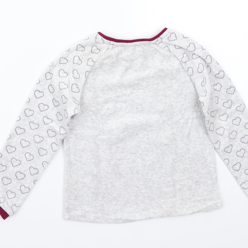 Preworn Girls Grey   Pullover Jumper Size 4 Years