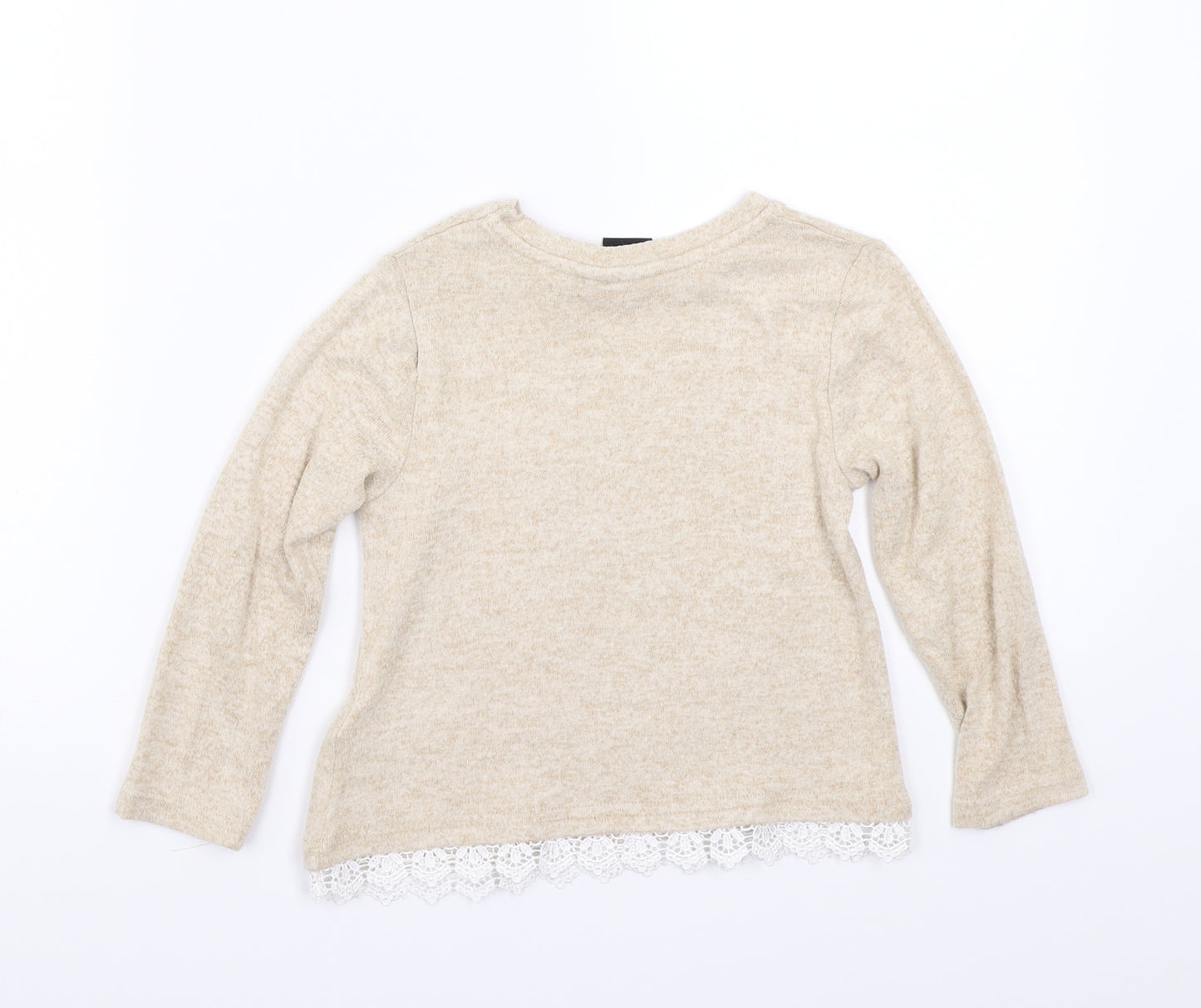 Disney Girls Beige   Basic T-Shirt Size 4-5 Years  - minnie mouse