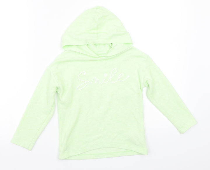 St Bernard Girls Green   Pullover Hoodie Size 4-5 Years