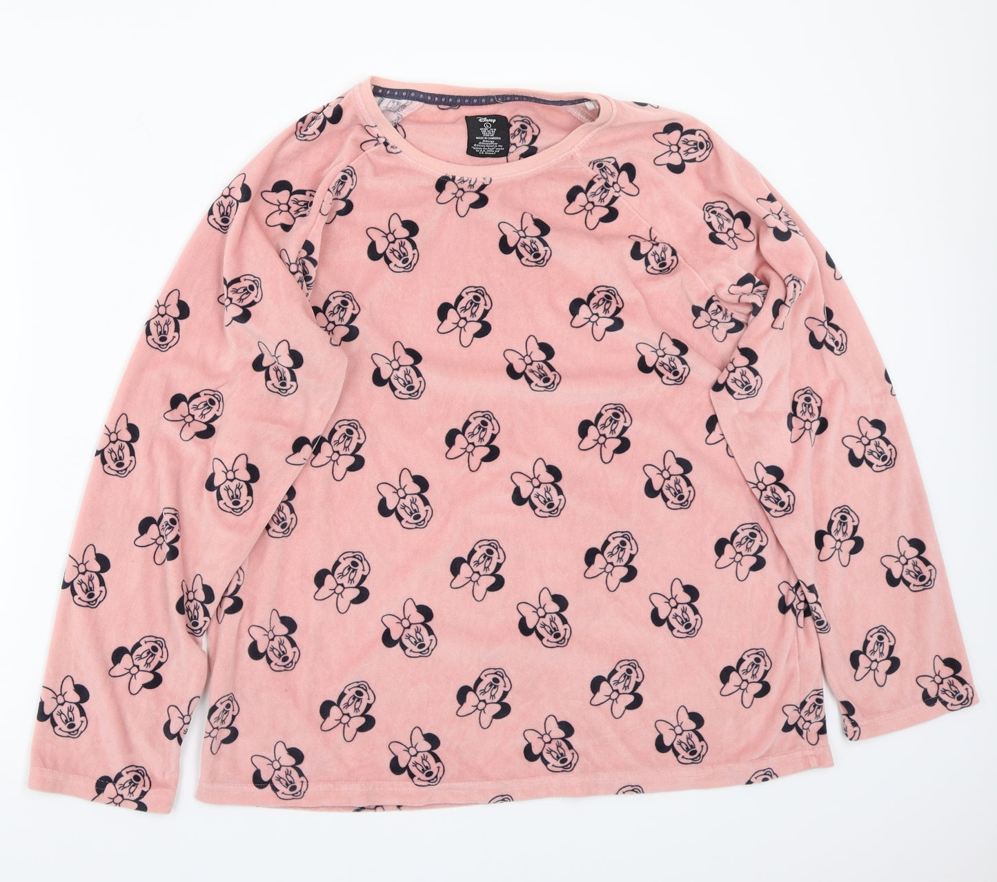 Primark Womens Pink   Pullover Jumper Size L  - minnie mouse