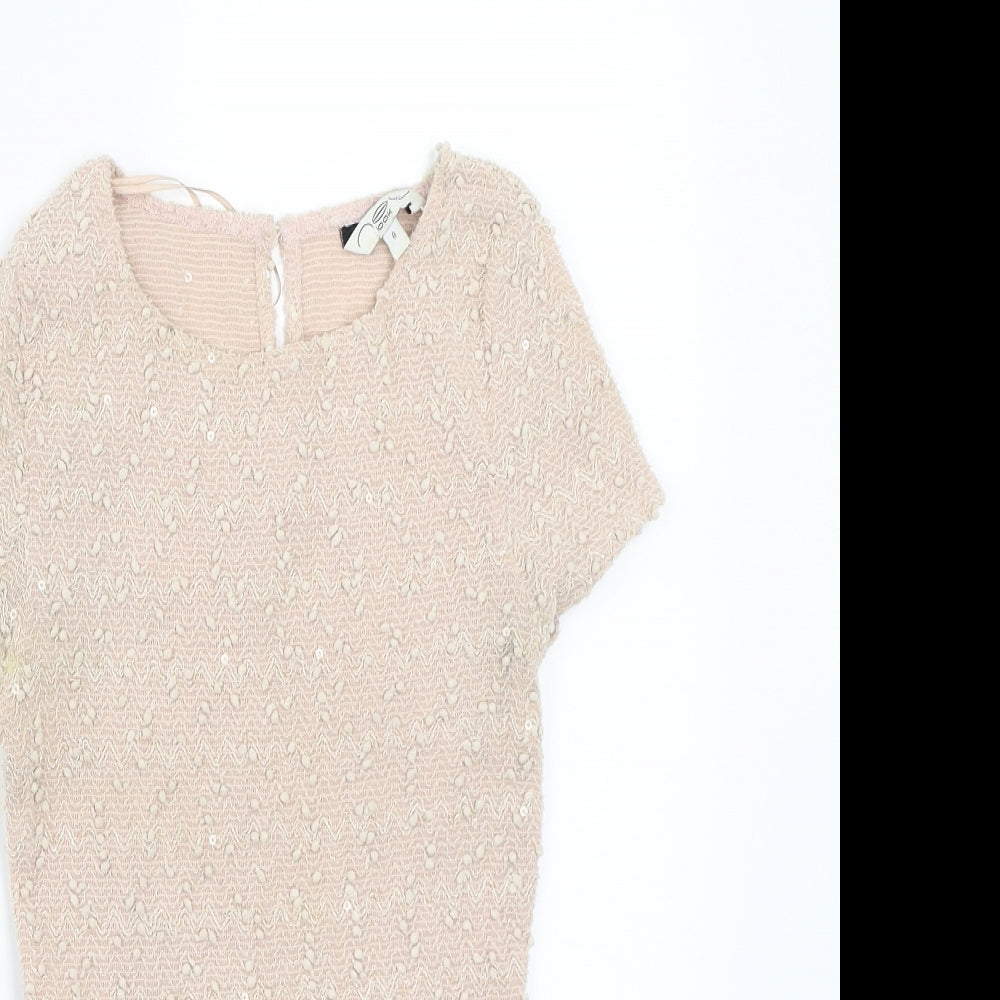 Newlook Womens Pink   Basic T-Shirt Size 8