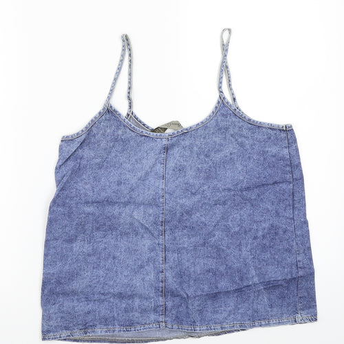 Denim & Co. Womens Blue   Basic Tank Size 8