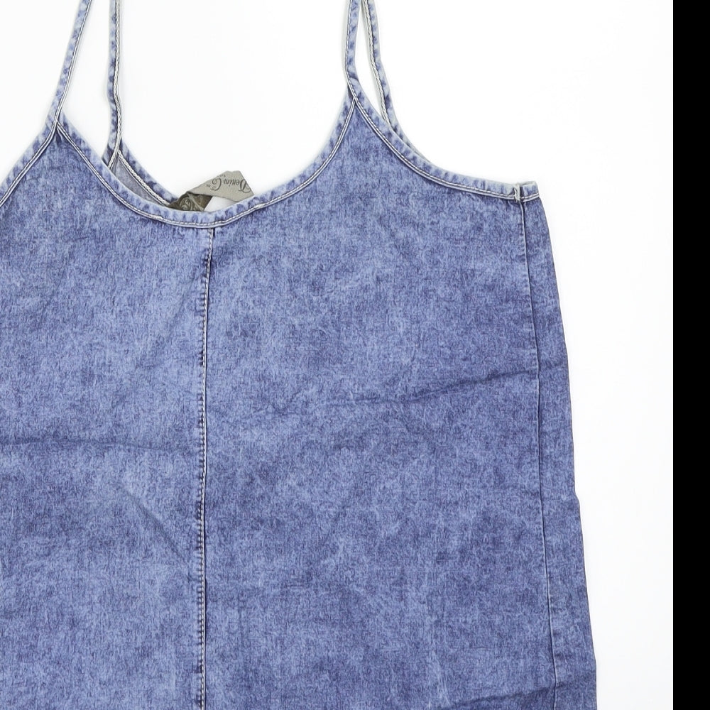 Denim & Co. Womens Blue   Basic Tank Size 8