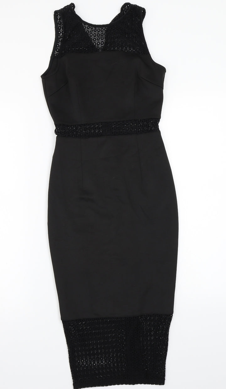 Pink Boutique Womens Black A-Line Size 8