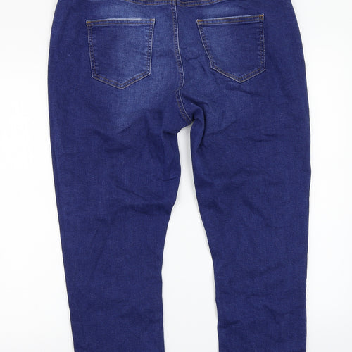 Dorothy Perkins Womens Blue   Straight Jeans Size 18 L24 in