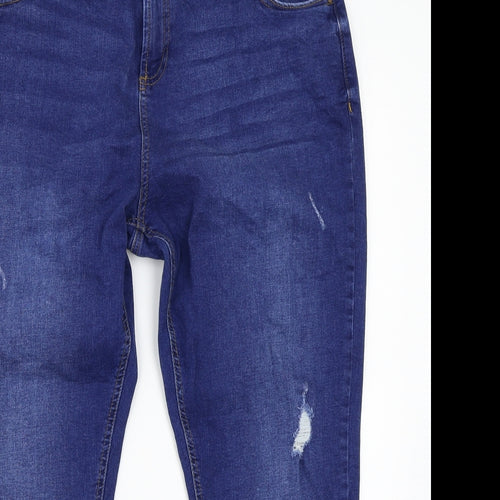 Dorothy Perkins Womens Blue   Straight Jeans Size 18 L24 in