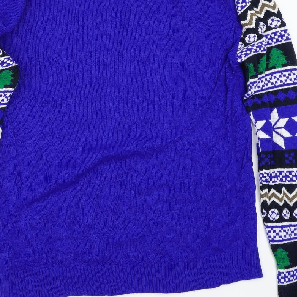 wigan fc Mens Blue   Pullover Jumper Size M  - Christmas