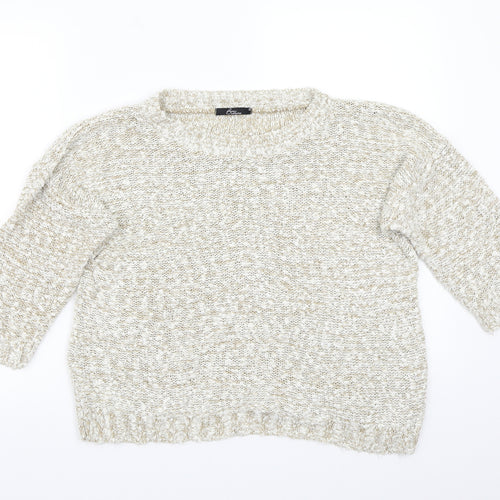 BM Womens Beige   Pullover Jumper Size S