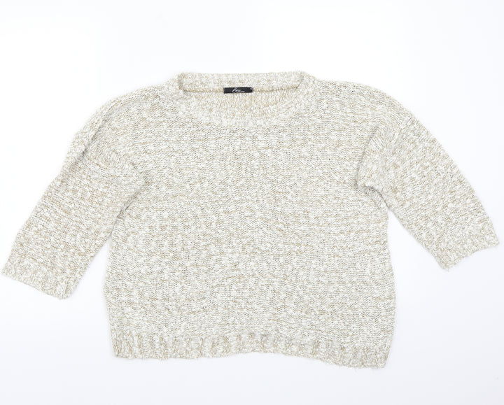 BM Womens Beige   Pullover Jumper Size S