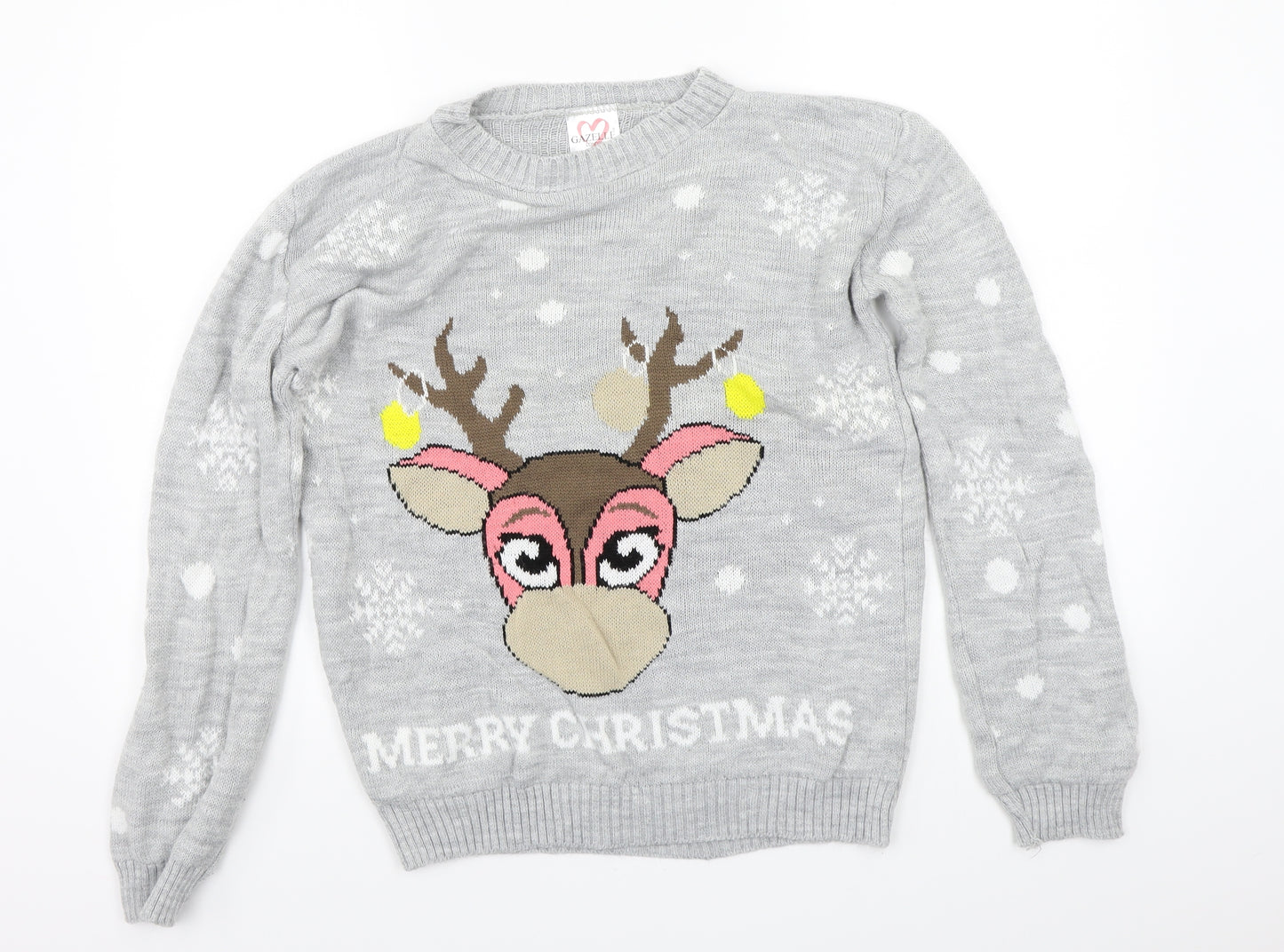 Gazelle Womens Grey   Pullover Jumper Size M