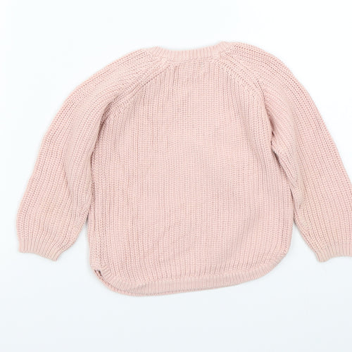 Primark Girls Pink   Pullover Jumper Size 2 Years