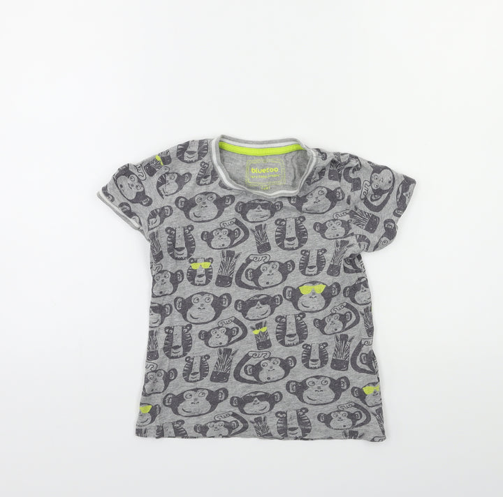 Blue Zoo Boys Grey Basic T-Shirt Size 4-5 Years