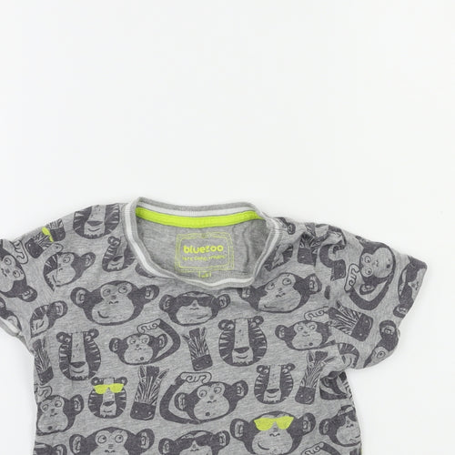 Blue Zoo Boys Grey   Basic T-Shirt Size 4-5 Years