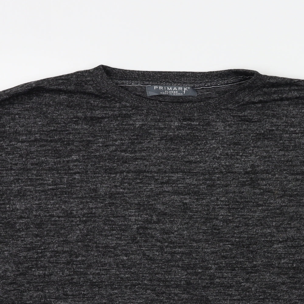 Primark Mens Grey  Knit Pullover Jumper Size XL