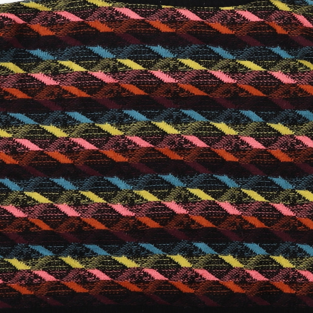 Cooperative Womens Black  Knit Pullover Jumper Size S