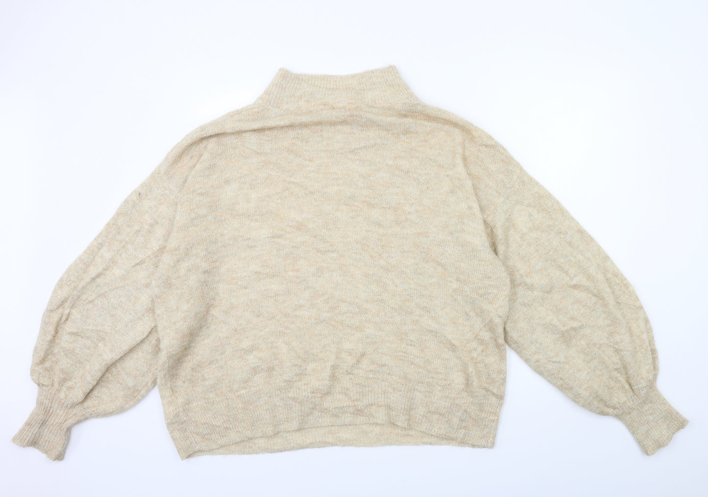 H&M Womens Gold  Knit Pullover Jumper Size M