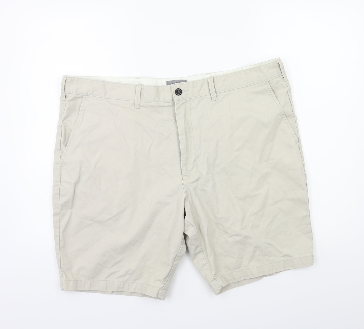 Marks and Spencer Mens Beige   Chino Shorts Size 42 in