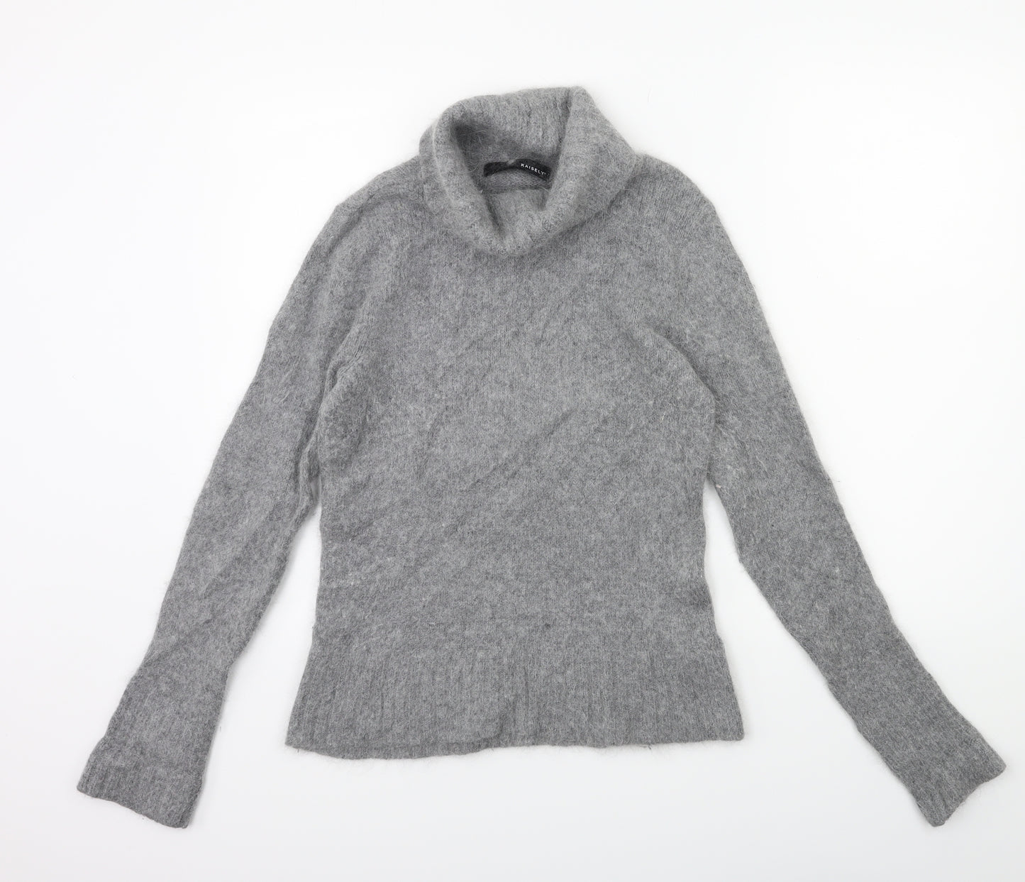 Kaisely Womens Grey  Knit Pullover Jumper Size M