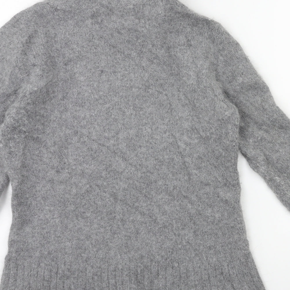 Kaisely Womens Grey  Knit Pullover Jumper Size M