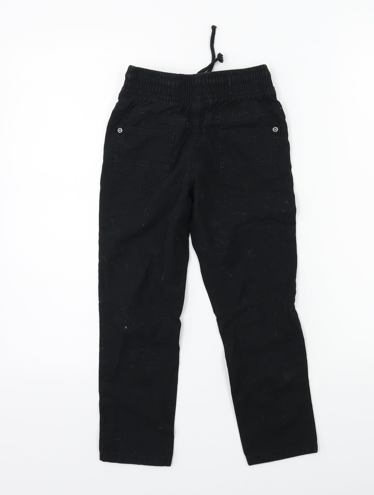 George Boys Black   Cargo Trousers Size 5-6 Years