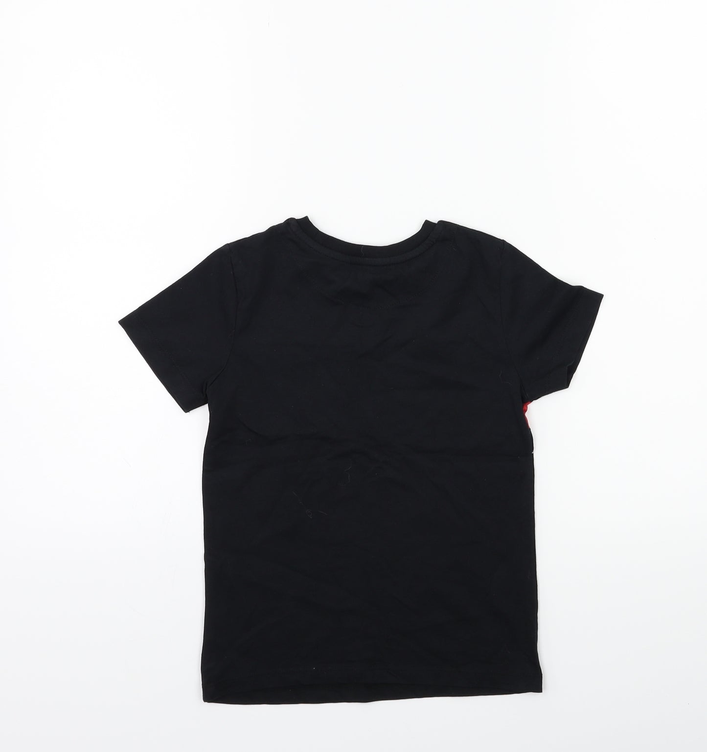 George Boys Black   Basic T-Shirt Size 5-6 Years