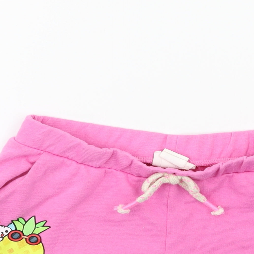 H&M Girls Pink   Sweat Shorts Size 7-8 Years