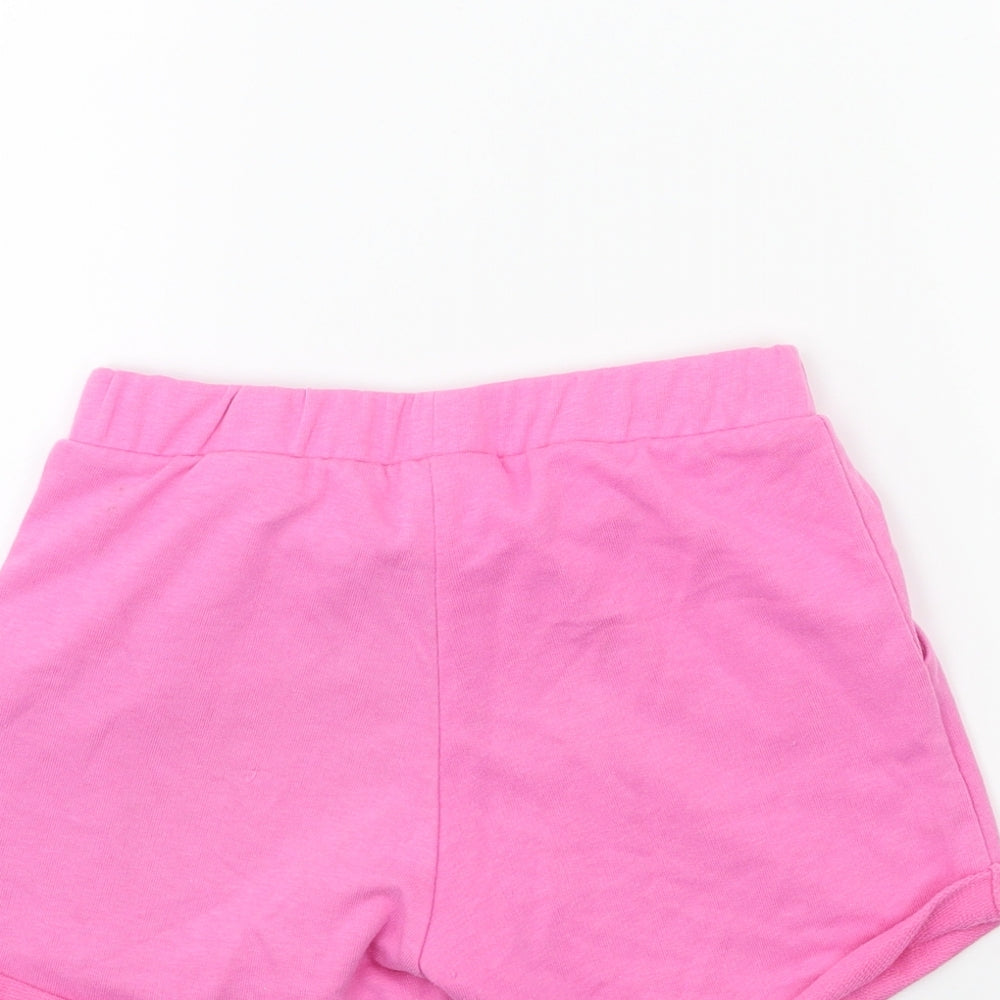 H&M Girls Pink   Sweat Shorts Size 7-8 Years