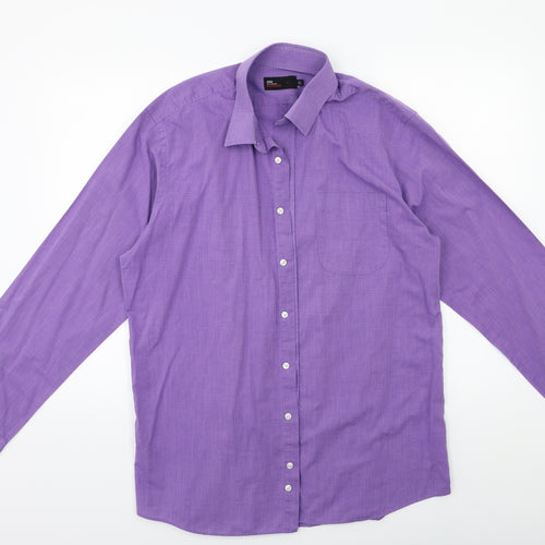 Marks and Spencer Mens Purple    Dress Shirt Size 16.5