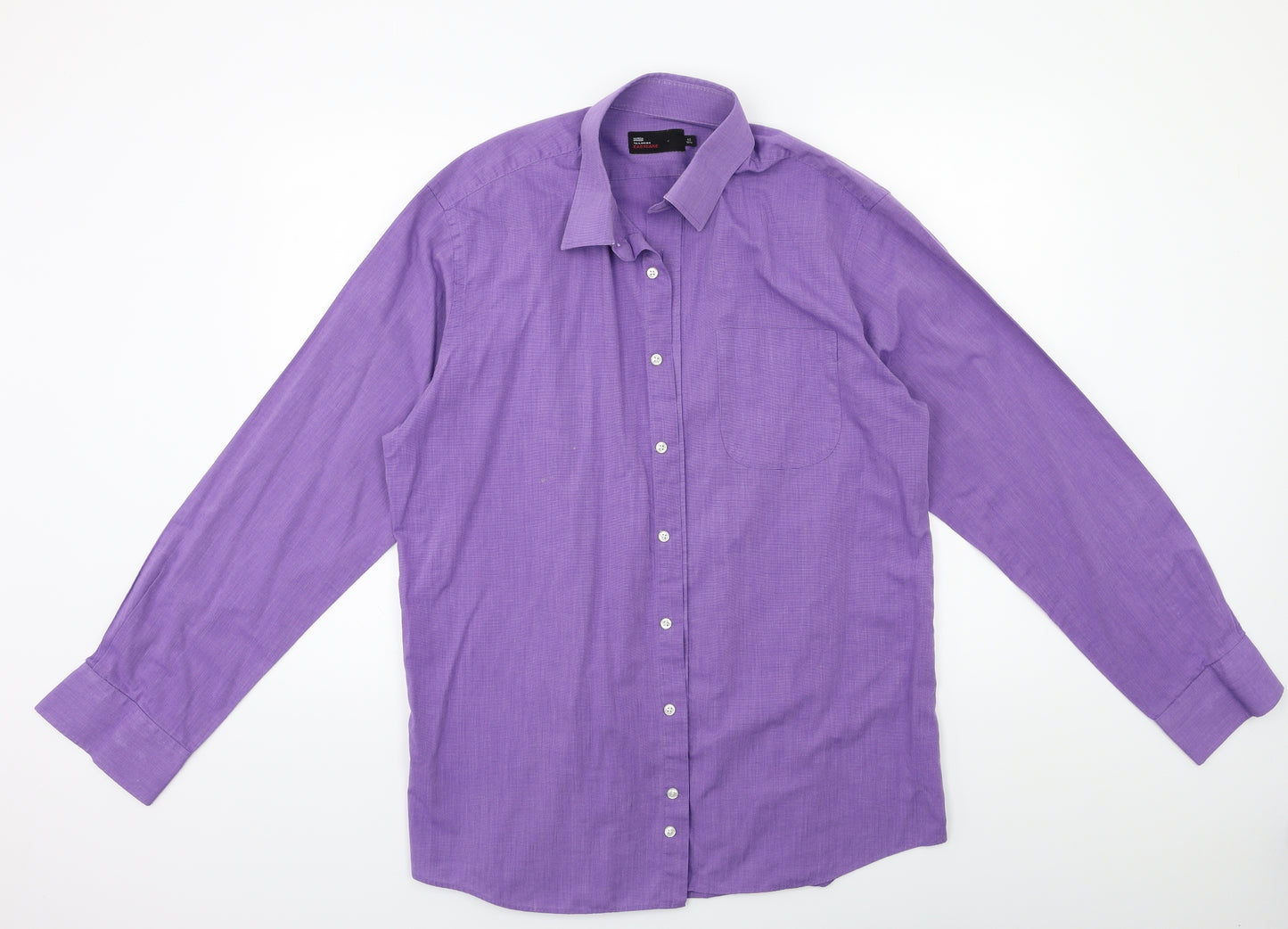 Marks and Spencer Mens Purple    Dress Shirt Size 16.5