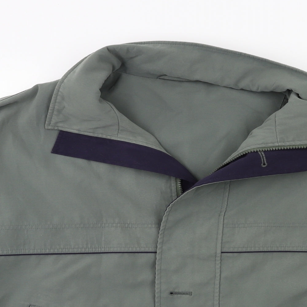 BHS Mens Green   Bomber Jacket Coat Size XL