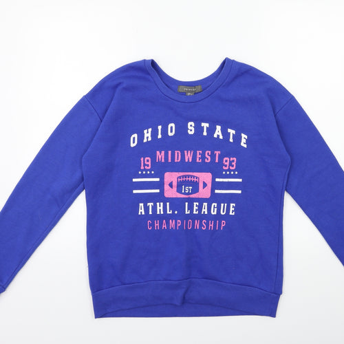 Primark Womens Blue   Pullover Sweatshirt Size 6
