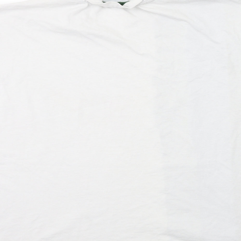 Lacoste Mens White Striped   T-Shirt Size 4XL